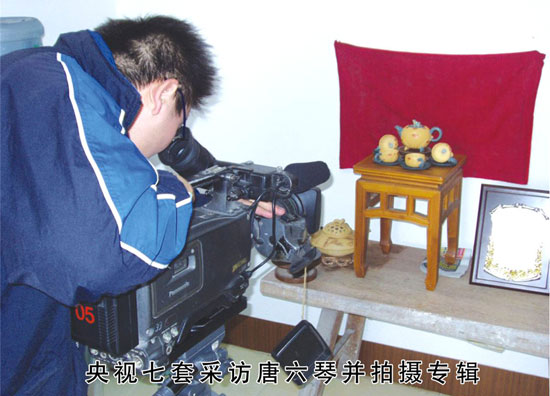 紫砂壶图片：央视七套采访并拍摄专辑 - 宜兴紫砂壶网