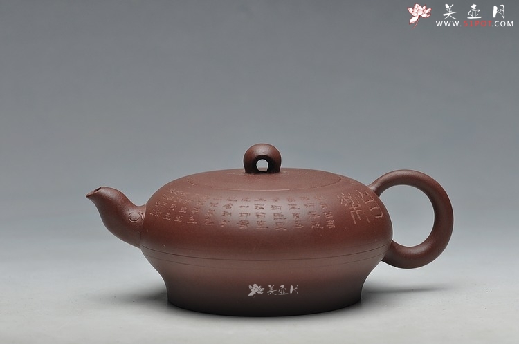 紫砂壶图片：一对小品 实用茶器 如意心经 - 宜兴紫砂壶网