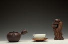 紫砂壶图片：美壶特惠 日式侧把 心经巨轮 茶人最爱 电陶炉烧水 - 宜兴紫砂壶网
