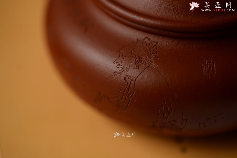 紫砂壶图片：饮者寿 传统经典 仿古 范曾之味~ - 宜兴紫砂壶网
