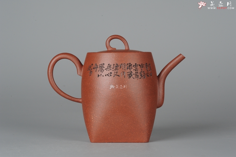 紫砂壶图片：何瑞精心装饰全手工舍得套组6件套 - 宜兴紫砂壶网