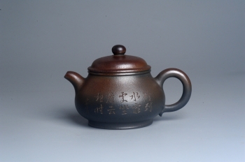 紫砂壶图片:美壶特惠 精致柴烧青灰泥潘壶手工紫砂壶 茶壶 茶具 单壶 - 宜兴紫砂壶网
