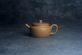 紫砂壶图片：美壶特惠全手工紫砂壶特好段泥桑扁壶 茶壶 茶具 单壶 - 宜兴紫砂壶网
