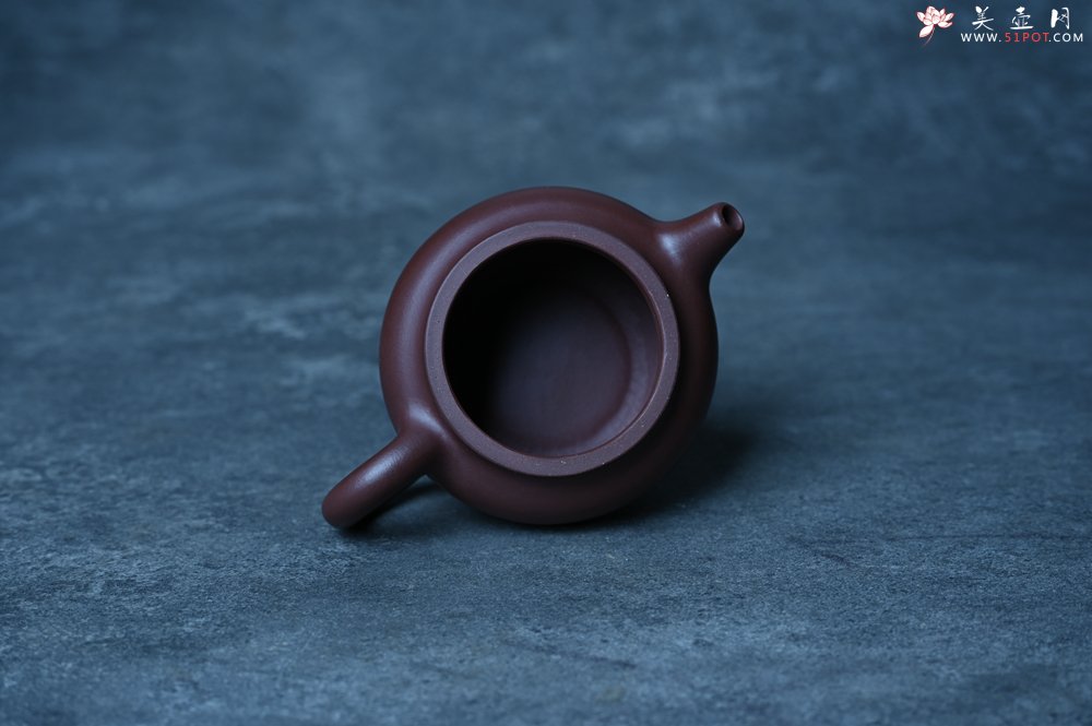 紫砂壶图片：特好老紫泥全手工寿桃壶 茶人醉爱 - 宜兴紫砂壶网