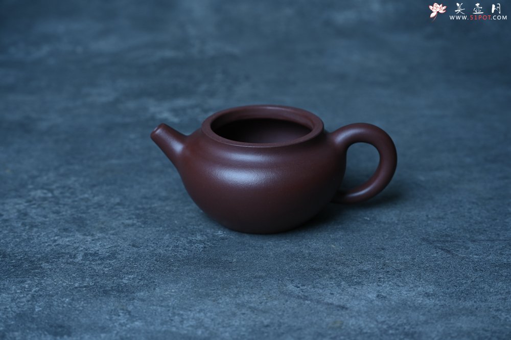 紫砂壶图片：特好老紫泥全手工寿桃壶 茶人醉爱 - 宜兴紫砂壶网
