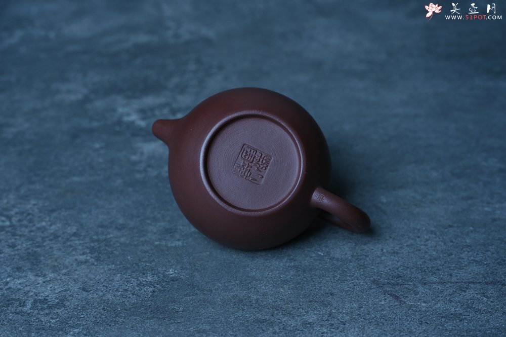 紫砂壶图片：特好老紫泥全手工寿桃壶 茶人醉爱 - 宜兴紫砂壶网