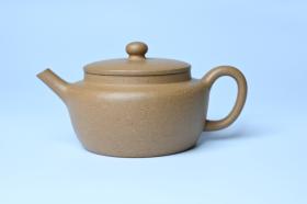 紫砂壶图片：美壶特惠全手工紫砂壶特好段泥桑扁壶 茶壶 茶具 单壶 - 宜兴紫砂壶网