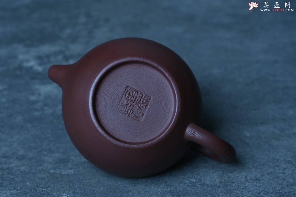 紫砂壶图片：特好老紫泥全手工寿桃壶 茶人醉爱 - 宜兴紫砂壶网