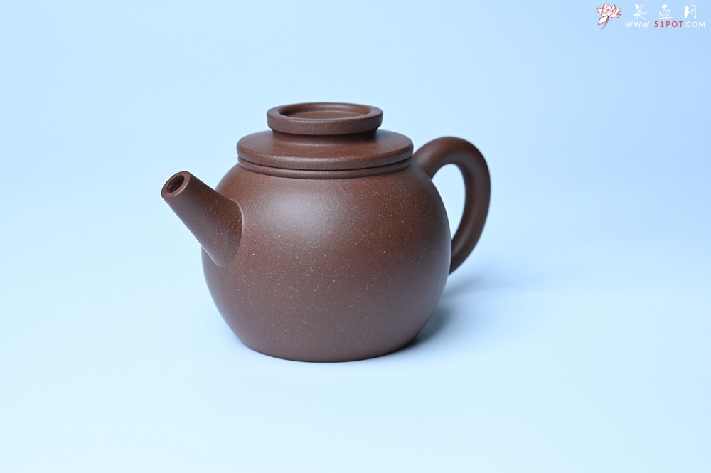 紫砂壶图片：美壶特惠 精致黑星红拼紫泥（家藏限量）巨轮小壶 茶人醉爱 - 宜兴紫砂壶网