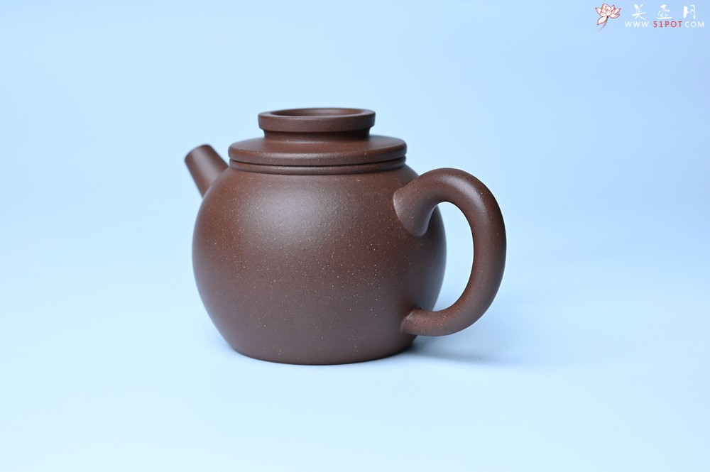 紫砂壶图片：美壶特惠 精致黑星红拼紫泥（家藏限量）巨轮小壶 茶人醉爱 - 宜兴紫砂壶网