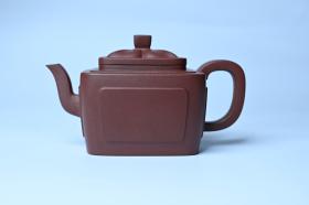 紫砂壶图片：美壶特惠 全手工优质紫红泥精致四方菱花壶 特文气 - 宜兴紫砂壶网