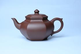 紫砂壶图片：实力派张海艳全手工六方笑樱壶 做工灰常精致 气韵流畅 - 宜兴紫砂壶网