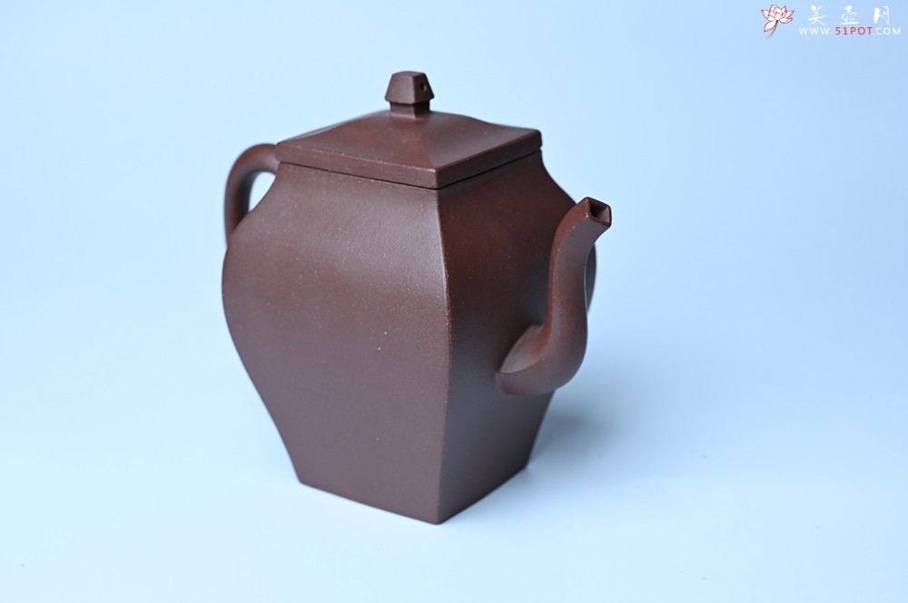 紫砂壶图片：美壶特惠 全手工镶接四方吉金壶 泥料超好 茶人醉爱 - 宜兴紫砂壶网