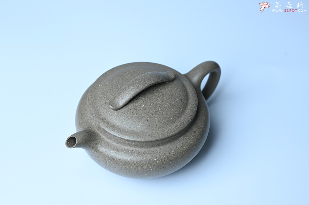 紫砂壶图片：美壶特惠 特好芝麻绿泥云帆紫砂壶 茶人醉爱 - 宜兴紫砂壶网