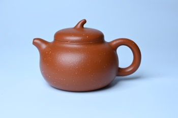 紫砂壶图片:美壶特惠 特好红泥桂花砂茄段壶 茶人醉爱 - 宜兴紫砂壶网