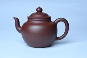 紫砂壶图片：油润黄龙山4号深井红皮龙 全手工高宫灯壶 东西灰常赞 - 宜兴紫砂壶网