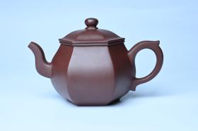 紫砂壶图片：全手工六方高韵 韵味悠长 - 宜兴紫砂壶网