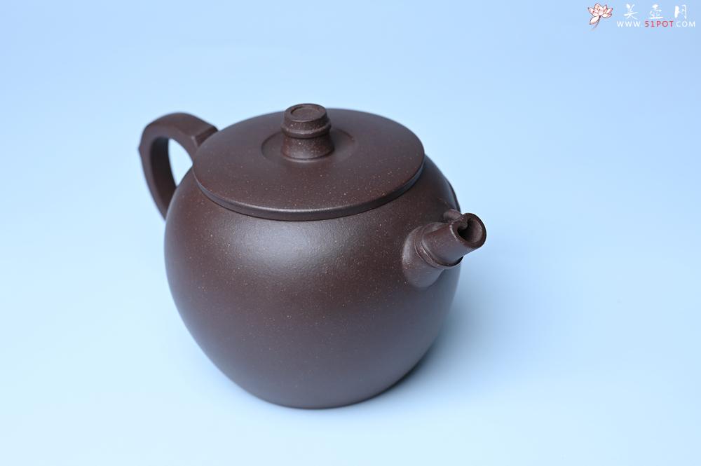 紫砂壶图片：美壶特惠 精致紫泥竹巨轮壶 茶人醉爱 - 宜兴紫砂壶网