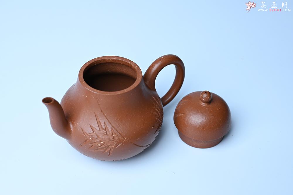 紫砂壶图片：美壶特惠 特好朱泥居不可无竹梨形壶 茶人醉爱 - 宜兴紫砂壶网