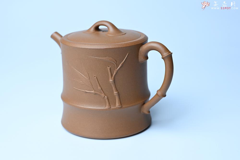 紫砂壶图片：美壶特惠 精工黄金段泥竹段 挺拔秀雅 茶人醉爱 - 宜兴紫砂壶网