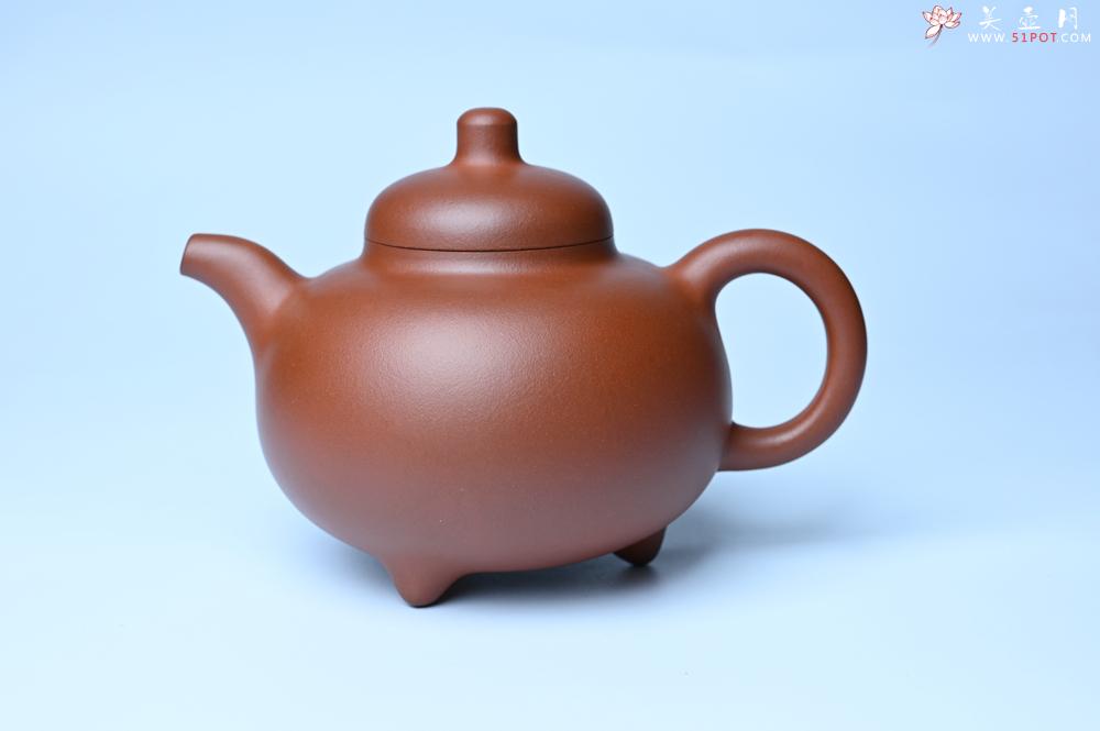 紫砂壶图片：潜力股周小培老师 老师家藏黄龙山一号井小红泥 全手工乳鼎壶 - 宜兴紫砂壶网