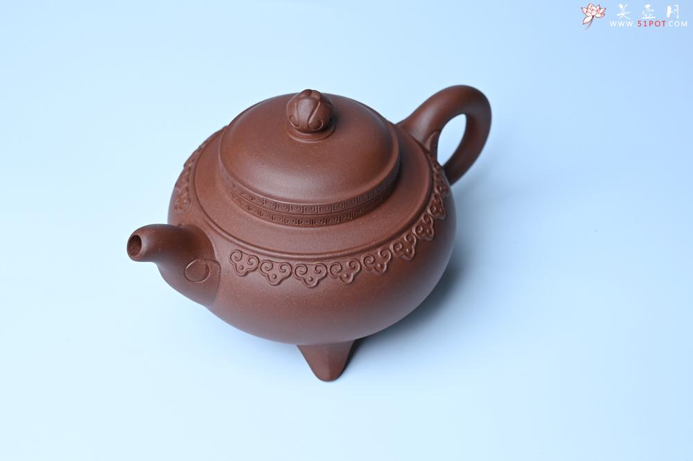 紫砂壶图片：美壶特惠 精致特好底曹青云肩如意壶 - 宜兴紫砂壶网