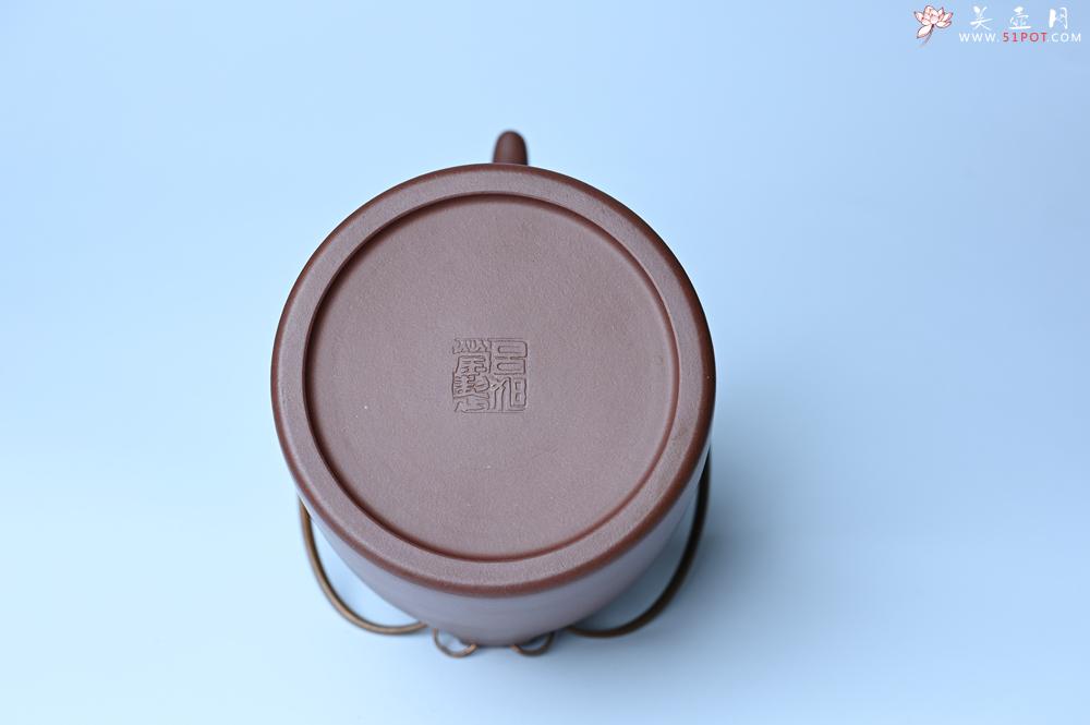紫砂壶图片：实力派工艺师吕旭莹全手工演绎洋桶壶 大品难度大 资深壶友看过来 - 宜兴紫砂壶网