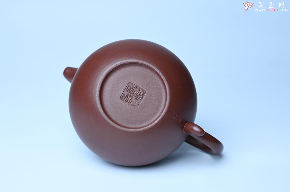 紫砂壶图片：潜力股周小培老师 4号井深井红皮龙 超精致全手工莲子茶壶 - 宜兴紫砂壶网