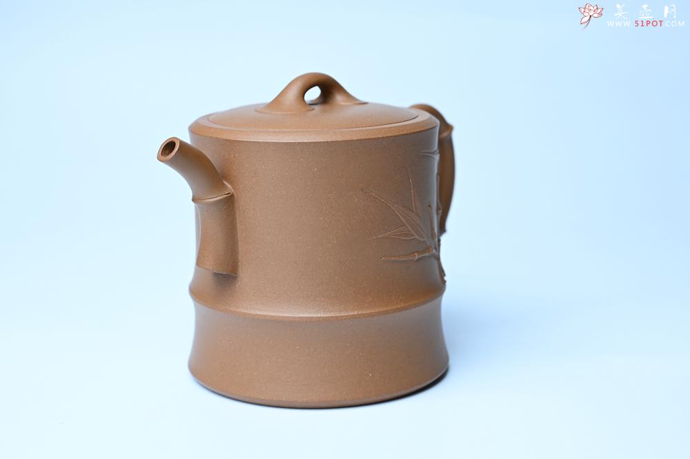 紫砂壶图片：美壶特惠 精工黄金段泥竹段 挺拔秀雅 茶人醉爱 - 宜兴紫砂壶网