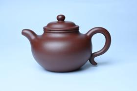 紫砂壶图片：潜力股周小培老师 4号井深井红皮龙 超精致全手工莲子茶壶 - 宜兴紫砂壶网
