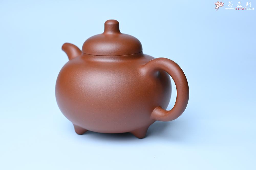 紫砂壶图片：潜力股周小培老师 老师家藏黄龙山一号井小红泥 全手工乳鼎壶 - 宜兴紫砂壶网
