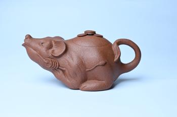 紫砂壶图片：美壶特惠 优质降坡泥鼠你有钱壶壶 茶人醉爱 - 宜兴紫砂壶网