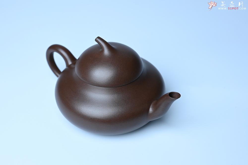 紫砂壶图片：美壶特惠 特好老紫泥茄段梨形壶 茶人醉爱 - 宜兴紫砂壶网