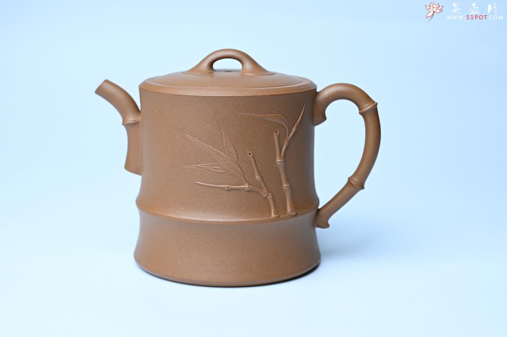 紫砂壶图片：美壶特惠 精工黄金段泥竹段 挺拔秀雅 茶人醉爱 - 宜兴紫砂壶网