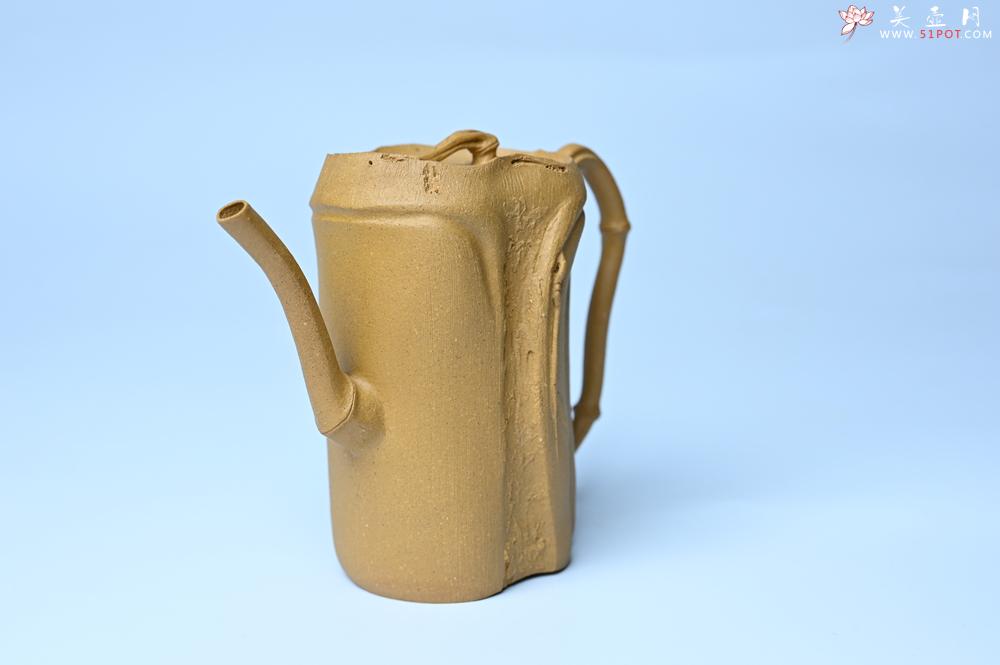 紫砂壶图片：美壶特惠 黄金段泥全手工君竹壶 茶人醉爱 - 宜兴紫砂壶网