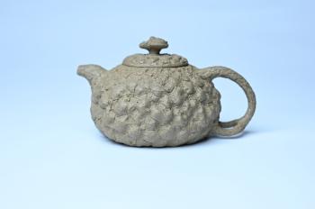 紫砂壶图片：美壶特惠 全手工老青段供春壶 肌理有老树瘿的感觉 灰常赞 - 宜兴紫砂壶网