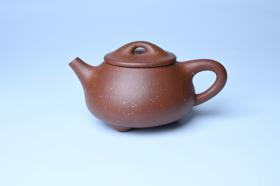 紫砂壶图片：美壶特惠 精致特好紫玉金砂满瓢景舟石瓢壶 做工和泥料不输千元作品 - 宜兴紫砂壶网