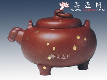 紫砂壶图片：三羊开泰 - 宜兴紫砂壶网