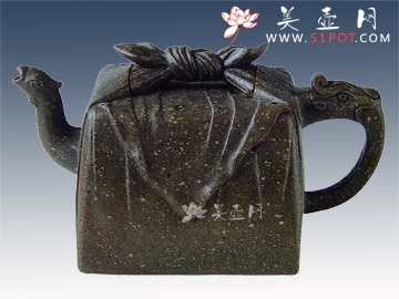 紫砂壶图片：龙凤印包壶 - 宜兴紫砂壶网