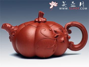 紫砂壶图片：南瓜 - 宜兴紫砂壶网