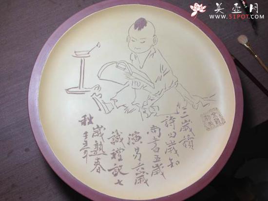 紫砂壶图片：紫砂挂盘 - 宜兴紫砂壶网