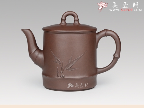 紫砂壶图片：一节竹段 - 宜兴紫砂壶网