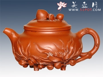 紫砂壶图片：千年圣桃 - 宜兴紫砂壶网