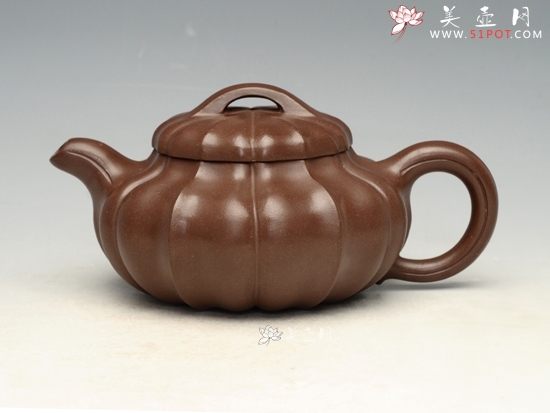 紫砂壶图片：菱花线圆 - 宜兴紫砂壶网