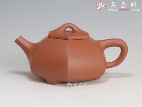 紫砂壶图片：六方石瓢 - 宜兴紫砂壶网