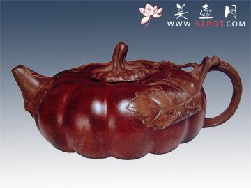 紫砂壶图片：南瓜 - 宜兴紫砂壶网