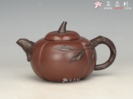 紫砂壶图片：柿子壶 - 宜兴紫砂壶网
