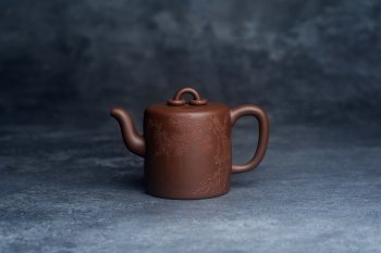 紫砂壶图片：美壶特惠 潜力股王静然 优质文革紫泥双圈壶 君子风 装饰文雅 - 宜兴紫砂壶网