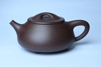 紫砂壶图片：美壶特惠 精致特好紫泥大满瓢 难度大 足足做了一个多星期 - 宜兴紫砂壶网