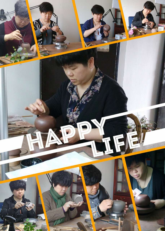 紫砂壶图片：日常工作照 - 宜兴紫砂壶网